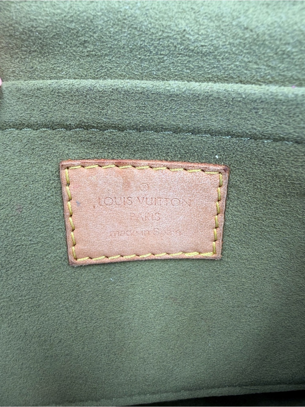 LOUIS VUITTON RARE vintage khaki denim green pleaty - Picture 13 of 16